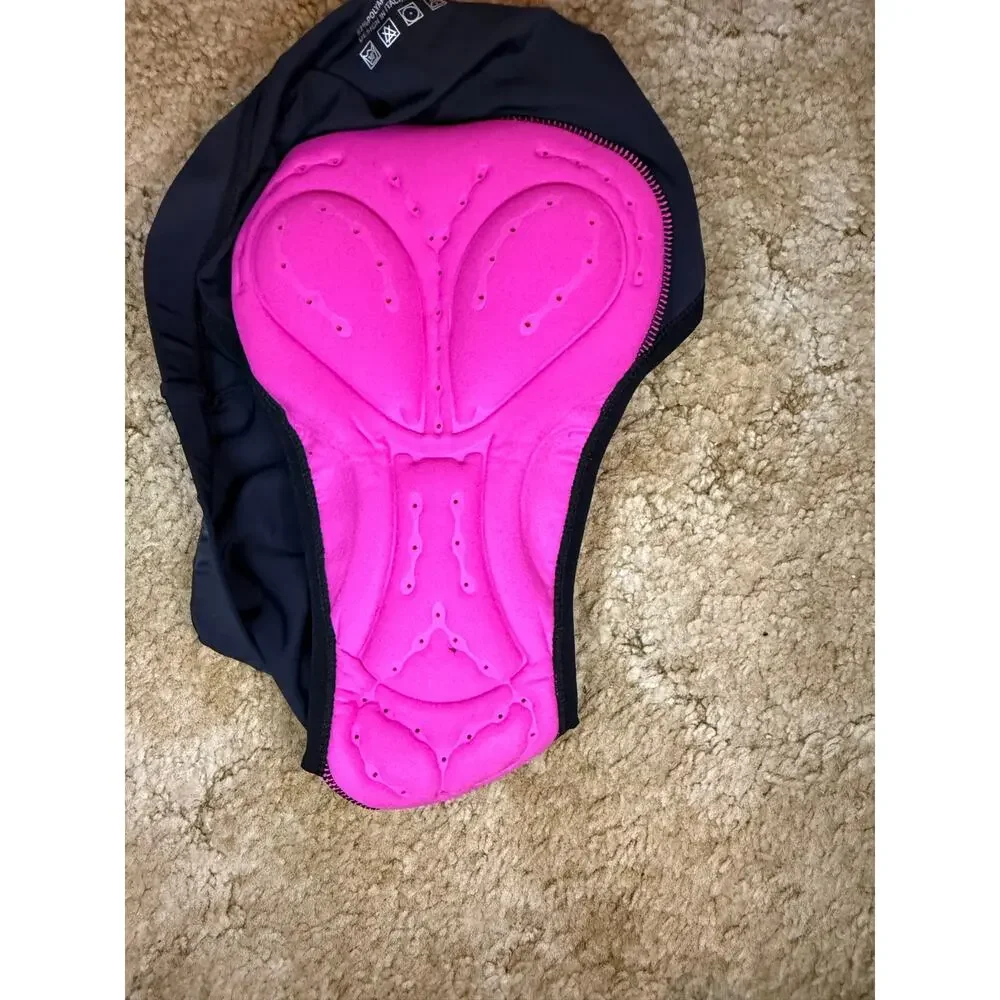 NWT BIKEWA Women’s Padded Cycling Underwear Briefs Black Pink Size M